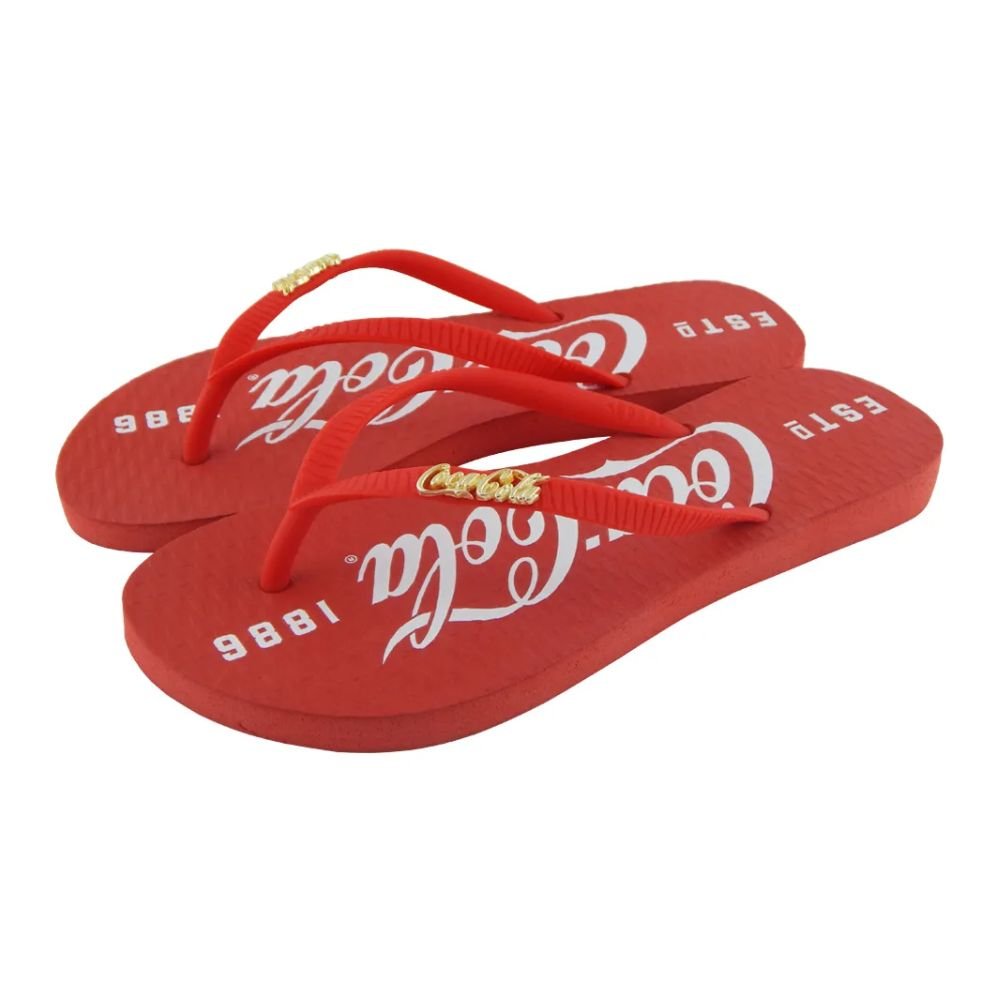 Chinelo Coca Cola 1886 Feminino Vermelho 36 - 37