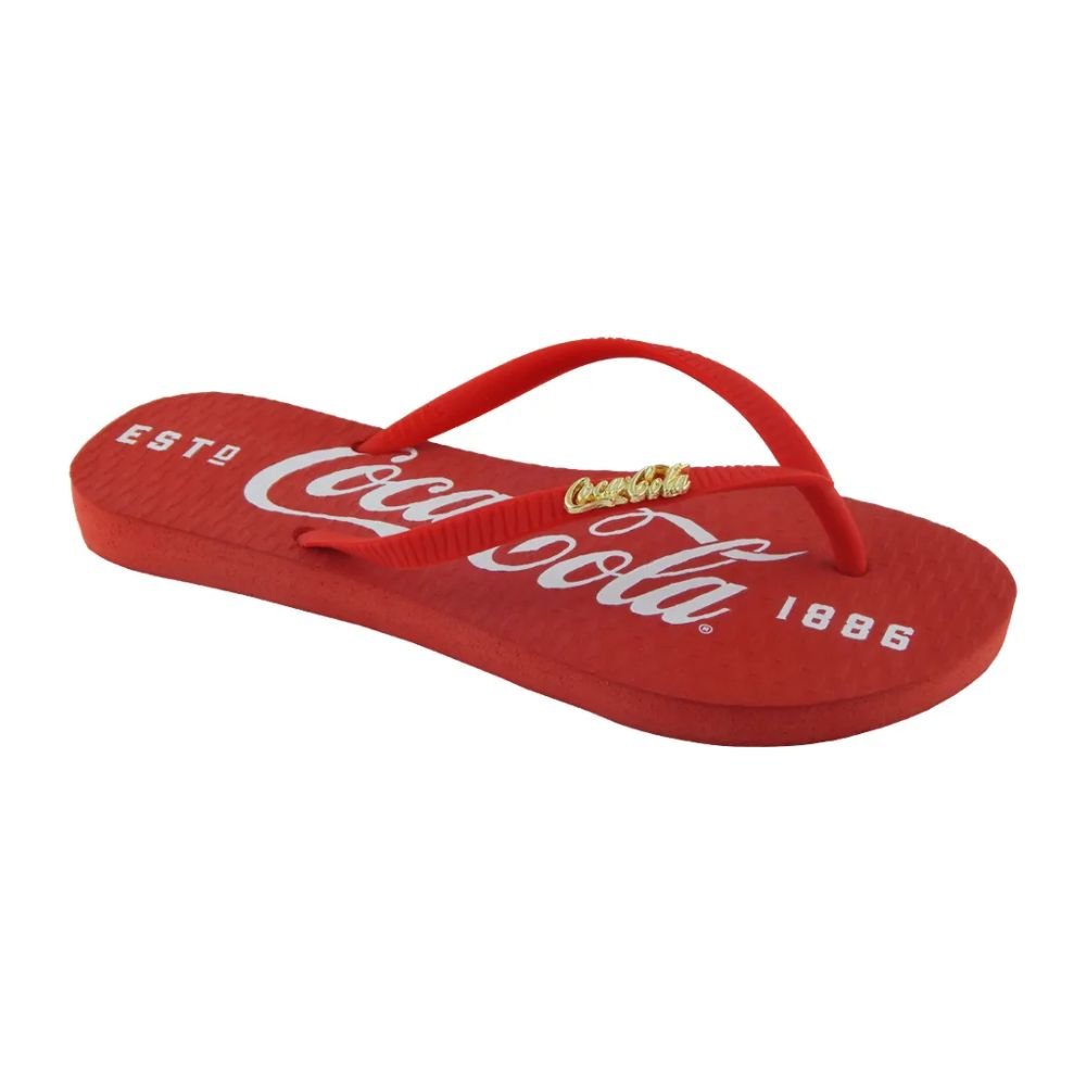 Chinelo Coca Cola 1886 Feminino Vermelho 36 - 37