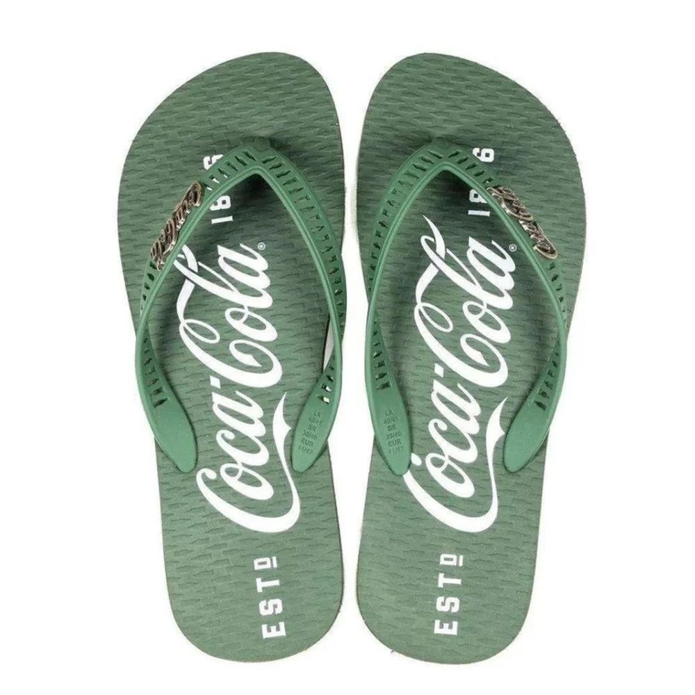 Chinelo Coca Cola 1886 Masculino Musgo 40 - 41