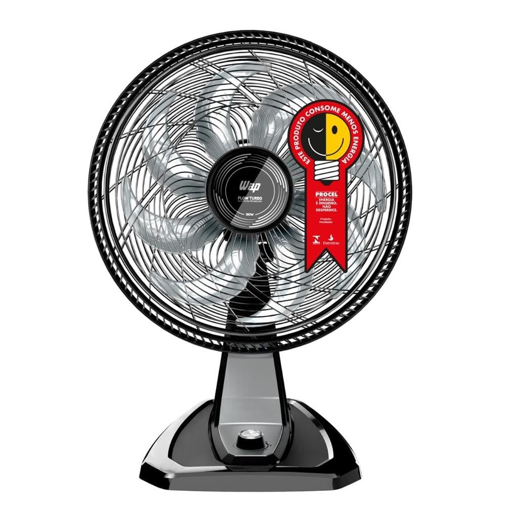 Ventilador Mesa E Parede 180w 8 Pas 50cm Wap Flow Turbo 127v