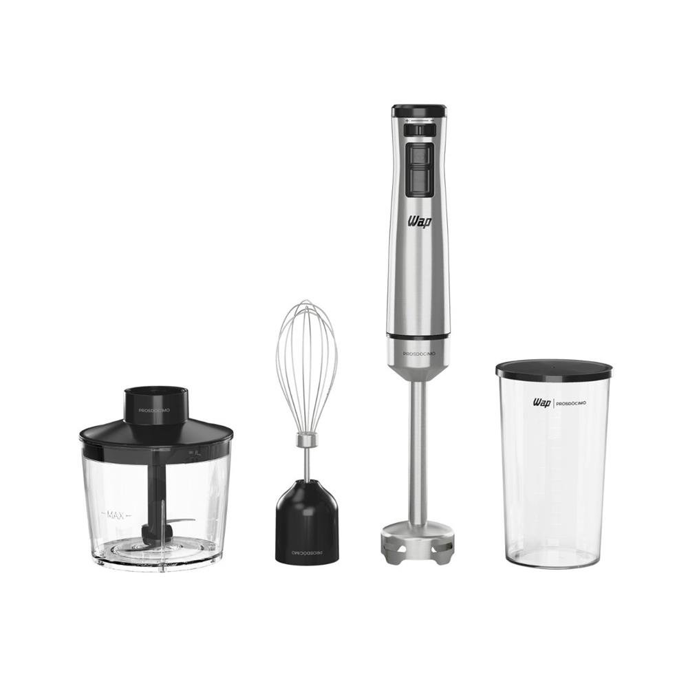 Mixer Wap 3 Em 1 Processador Portatil Inox Prosdocimo 600w Wm1 127v