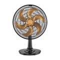 Ventilador De Mesa 40cm Ventimais 6 Pas 80w Preto E Bronze 220v