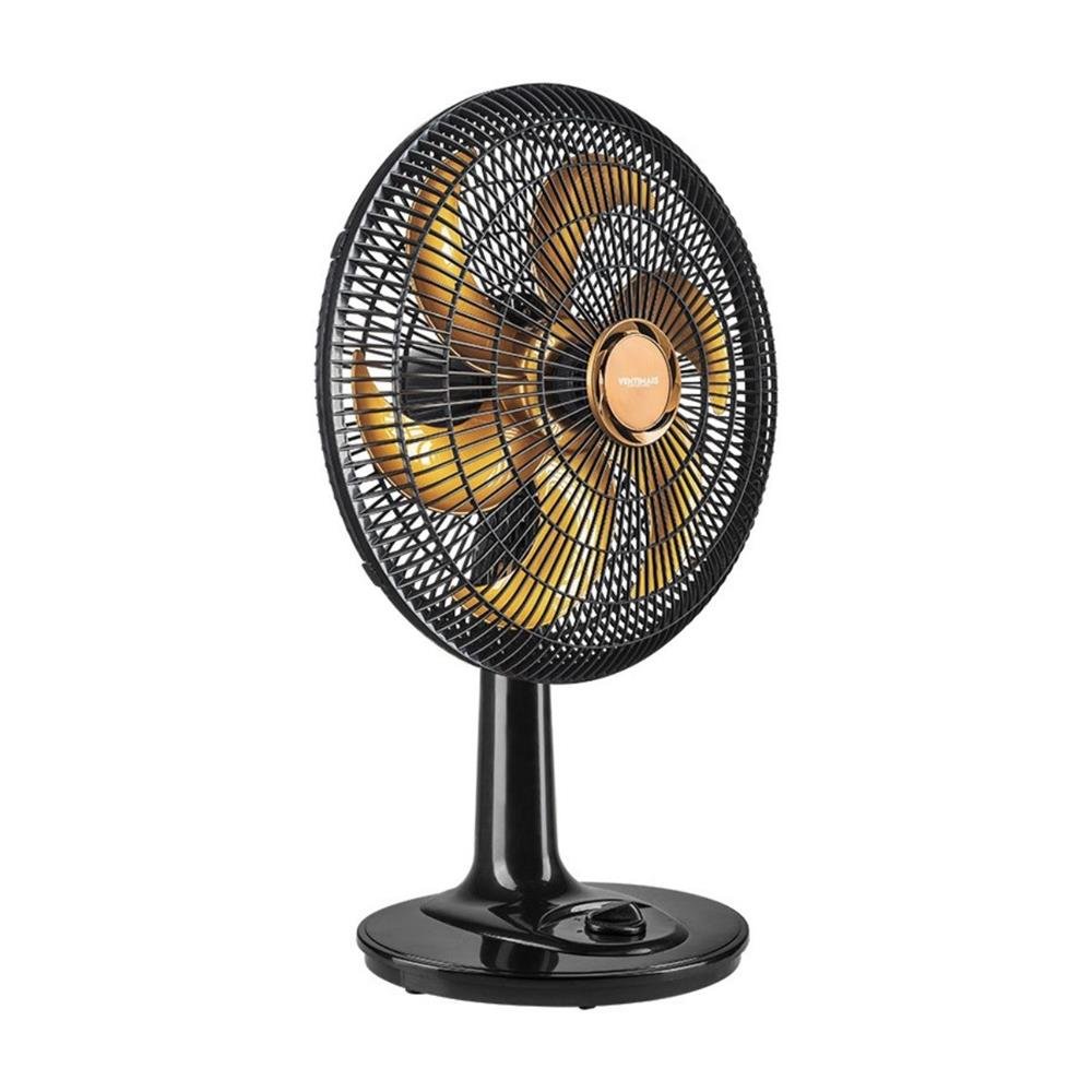 Ventilador De Mesa 40cm Ventimais 6 Pas 80w Preto E Bronze 220v