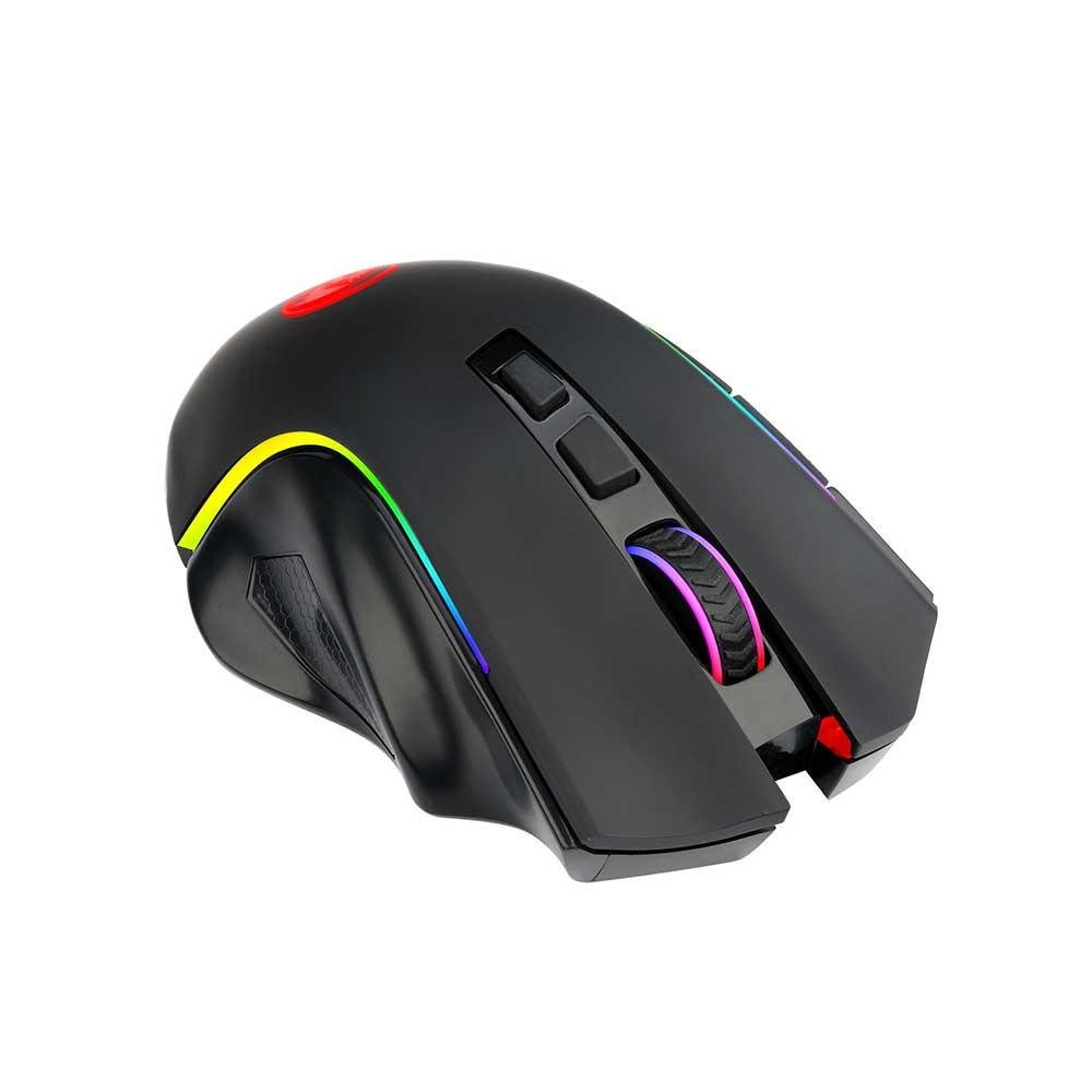 Mouse Gamer Redragon Sem Fio Griffin Preto M602-ks