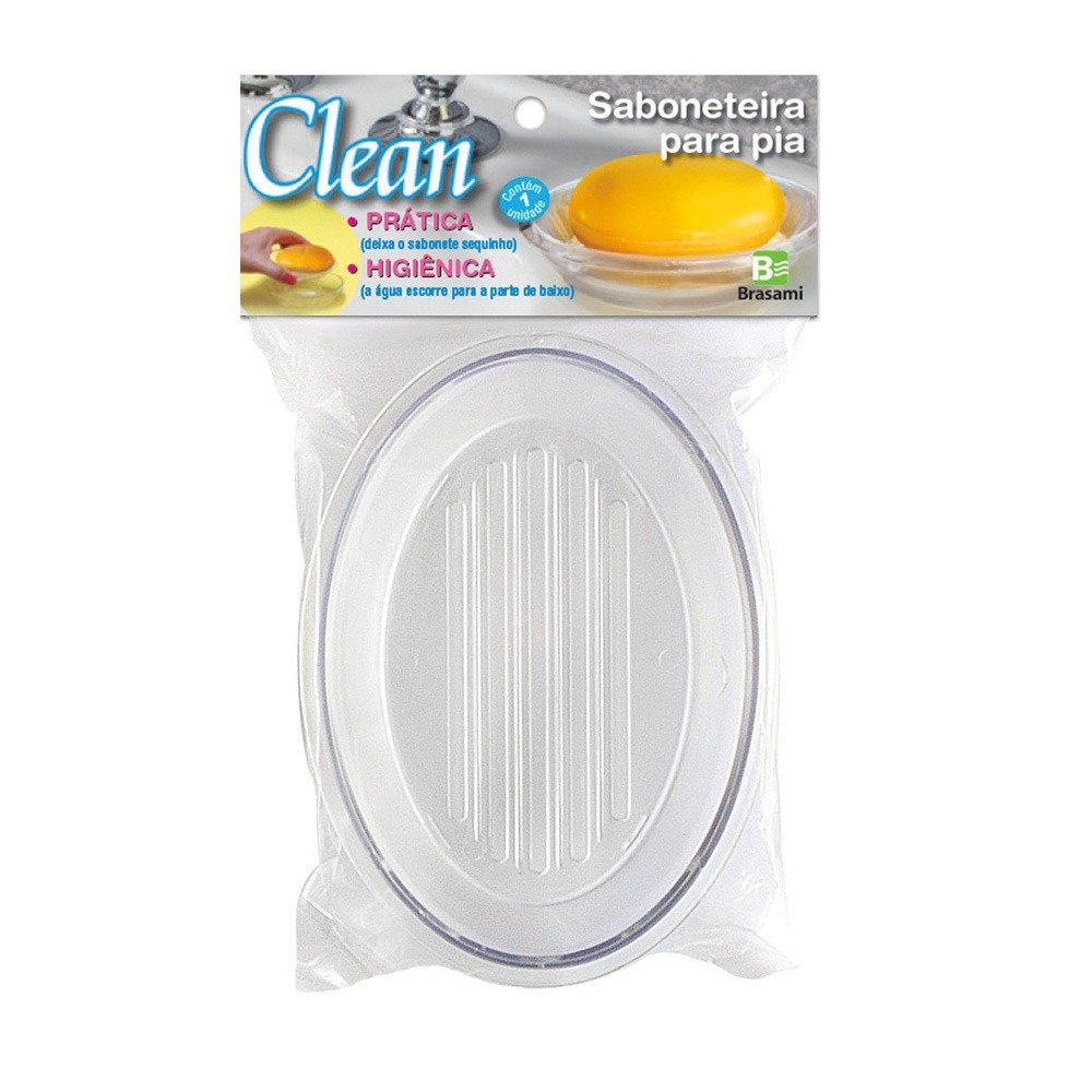 Saboneteira Pia Clean Brasami