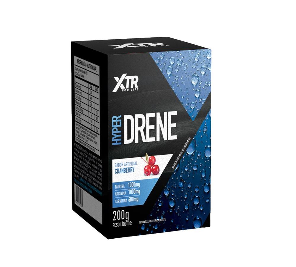 Termogenico Hyper Queimador De Gordura Termogenico Diuretico Hyper Drene 150G Xtr Health ...