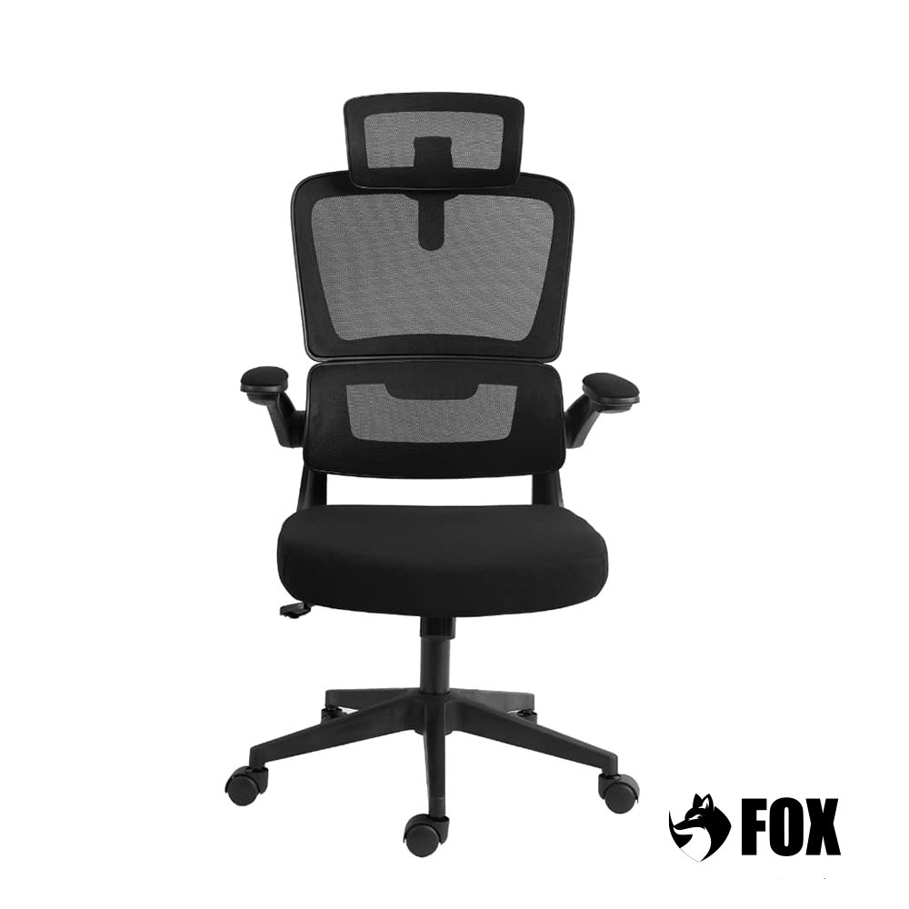 Cadeira Presidente Escritorio Giratoria Fox Office Preta Z411