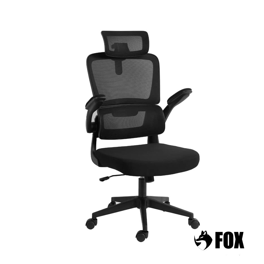 Cadeira Presidente Escritorio Giratoria Fox Office Preta Z411