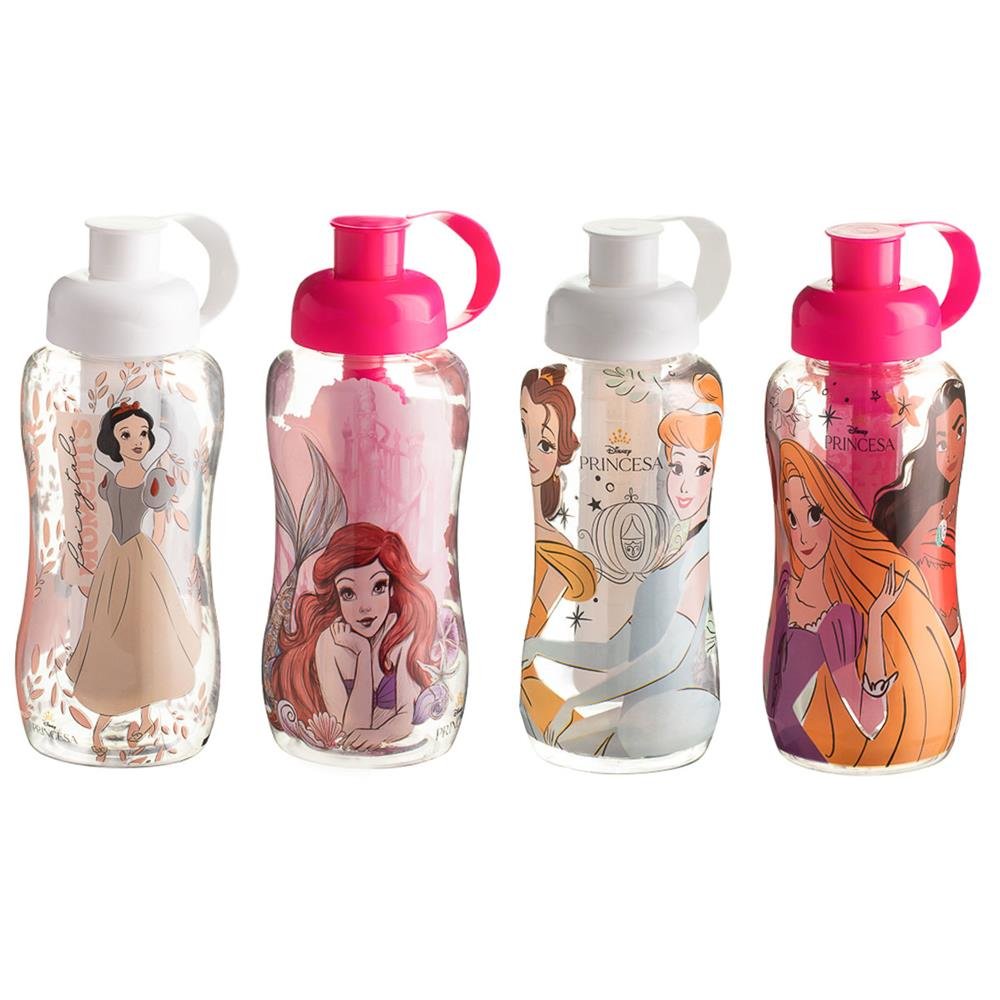 Garrafa Squeeze Pet Sl Princesas S/Tubo De Gelo 550Ml Plasduran 470888