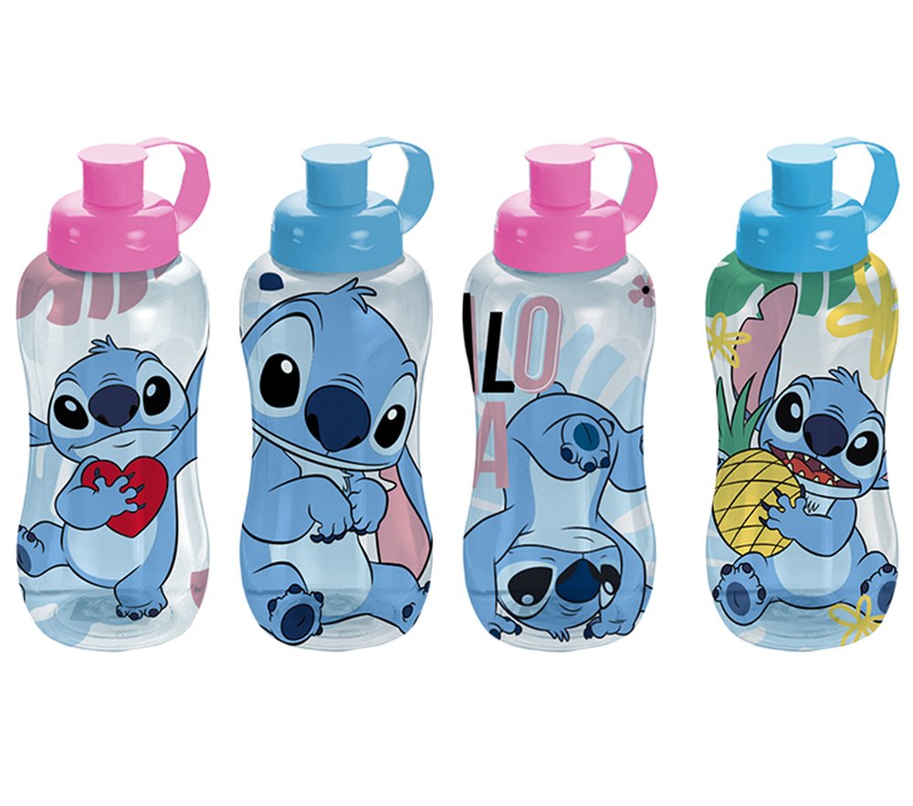 Garrafa Squeeze Sleeve Pet Stitch S/Tubo De Gelo 550Ml Plasduran Ref 470334