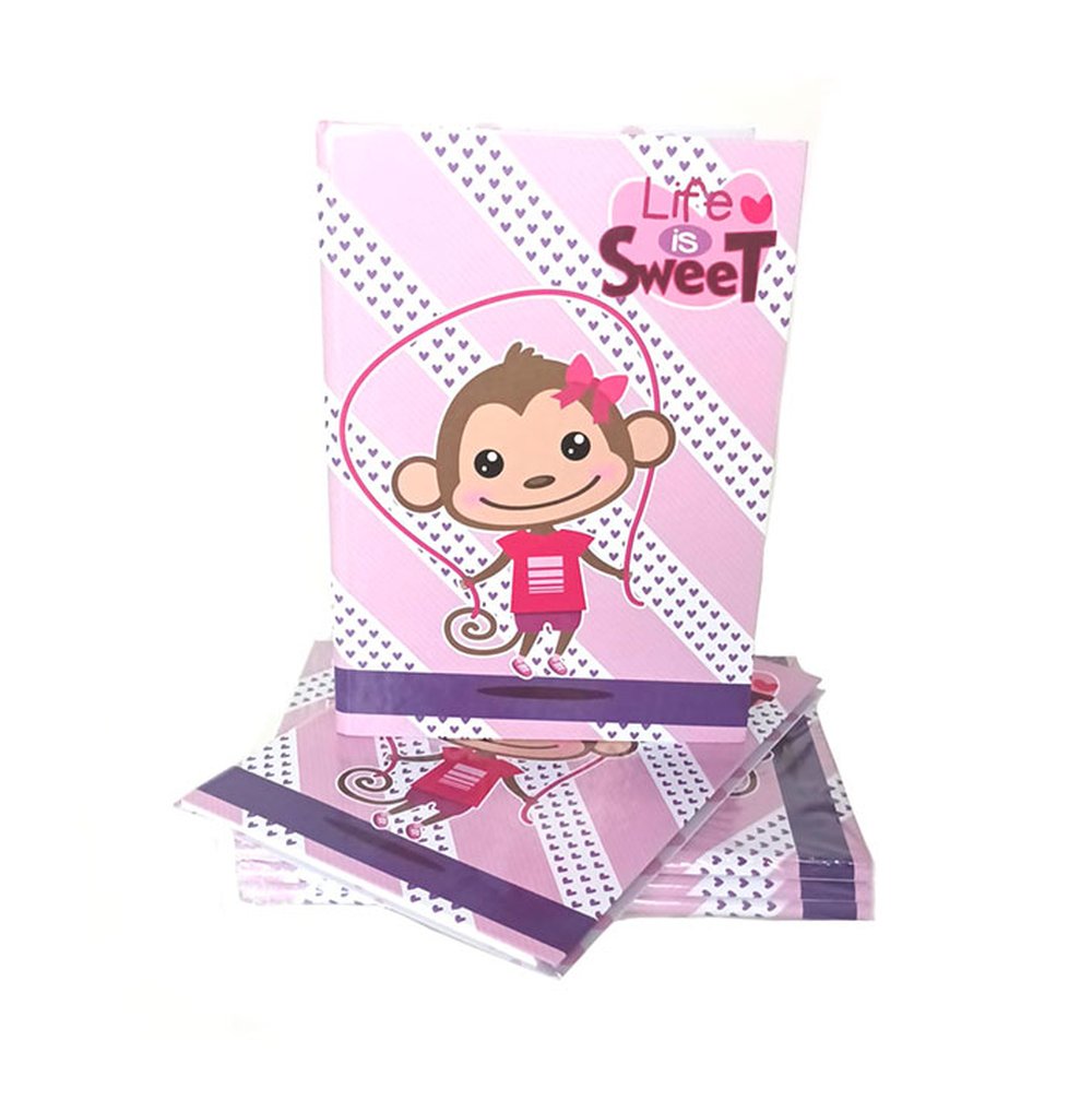 Caderno Maxima Costurado Capa Dura 80 Folhas Sweet Babies C/5 Unidades