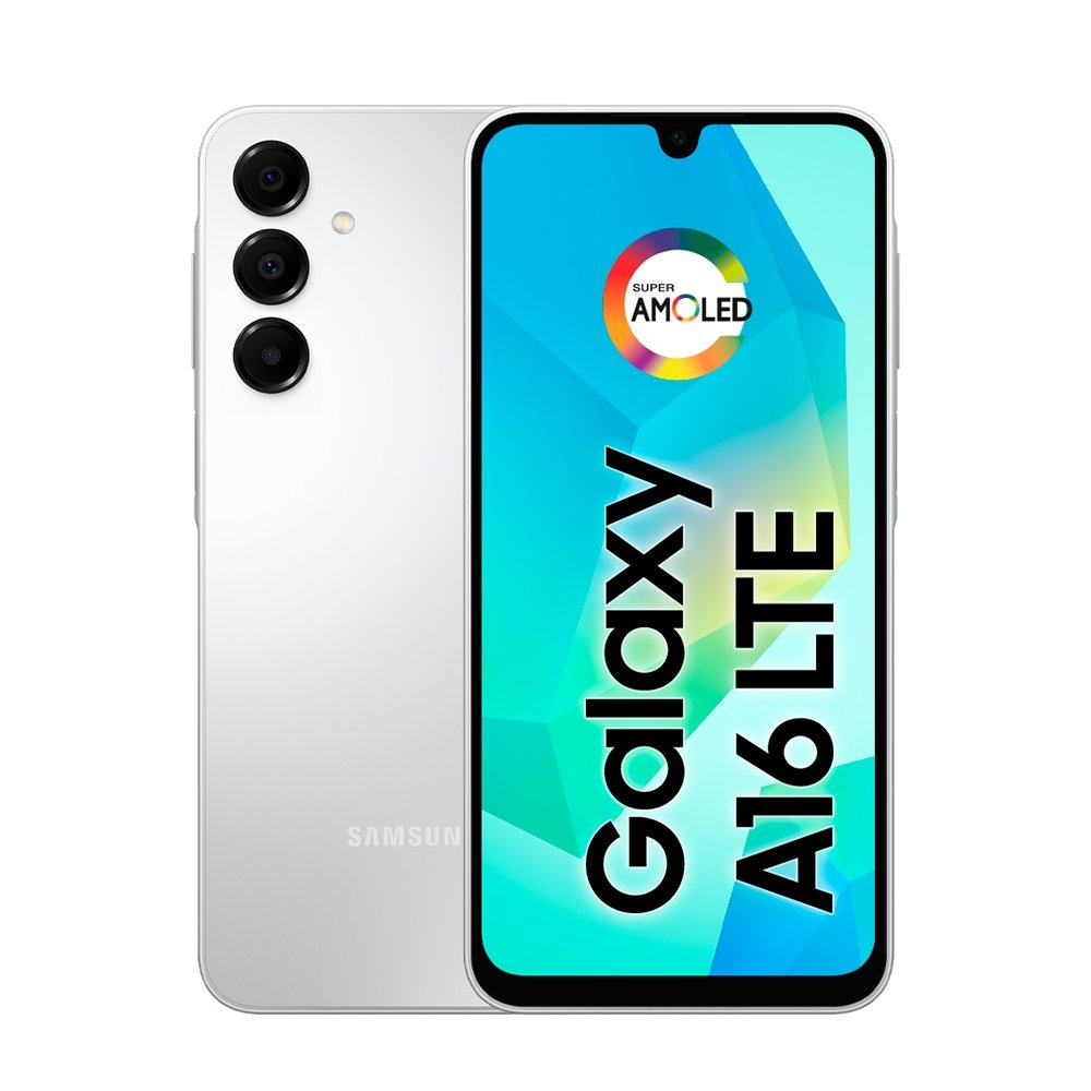 Smartphone Samsung Galaxy A16 A165M Cinza - Tela 6,7", 4G+Wi-Fi+NFC, Câm. Tripla Traseira - Android 14, 4GB RAM, 128GB
