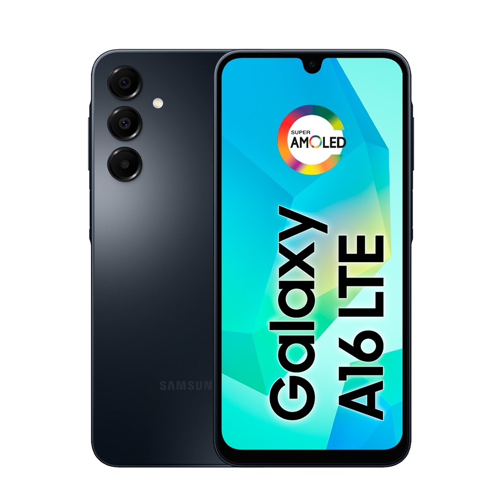 Smartphone Samsung Galaxy A16 A165M Preto - Tela 6.7", 4G+Wi-Fi+NFC, Câm. Tripla Traseira - Android 14, 4GB RAM, 128GB