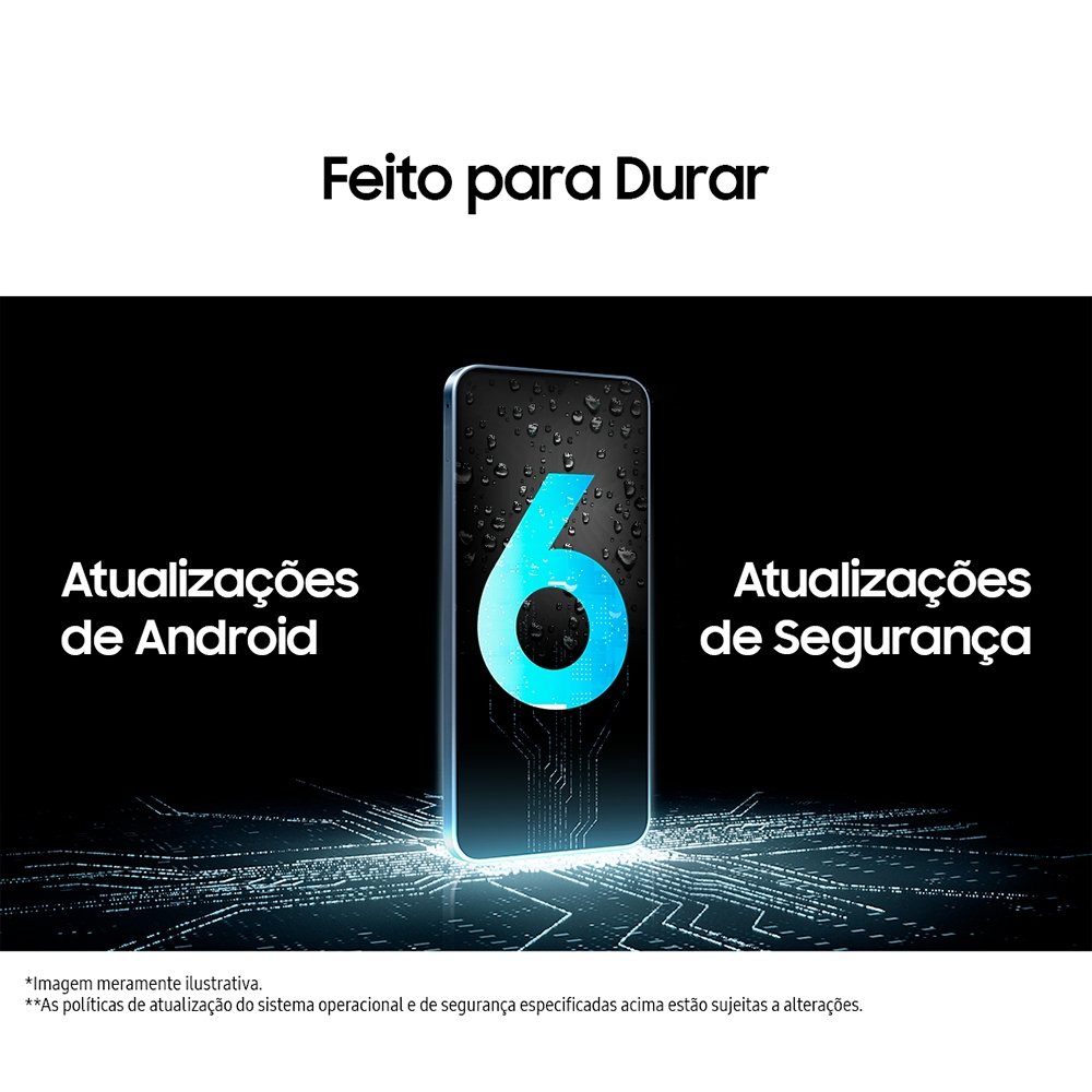 Smartphone Samsung Galaxy A16 A166M Cinza - Tela 6.7", 5G+Wi-Fi+NFC, Câm. Tripla Traseira - Android 14, 4GB RAM, 128GB