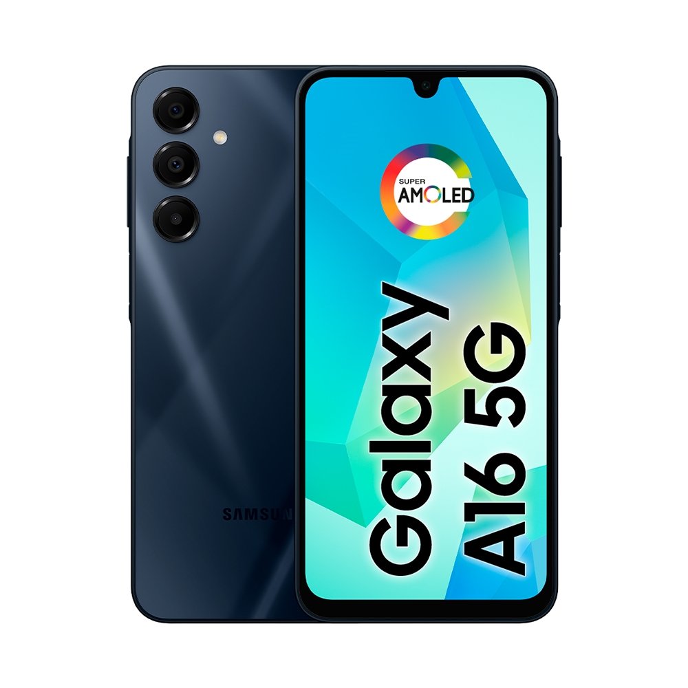 Smartphone Samsung Galaxy A16 A166M Azul - Tela 6.7", 5G+Wi-Fi+NFC, Câm. Tripla Traseira - Android 14, 4GB RAM, 128GB