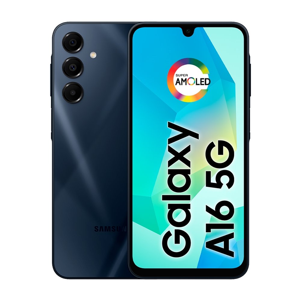 Smartphone Samsung Galaxy A16 A166M Azul - Tela 6.7", 5G+Wi-Fi+NFC, Câm. Tripla Traseira - Android 14, 8GB RAM, 256GB