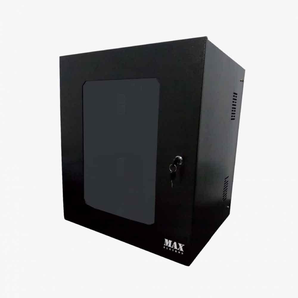 Mini Rack 19 12u X 400mm Acrilico Preto - 5238 - Max Eletron