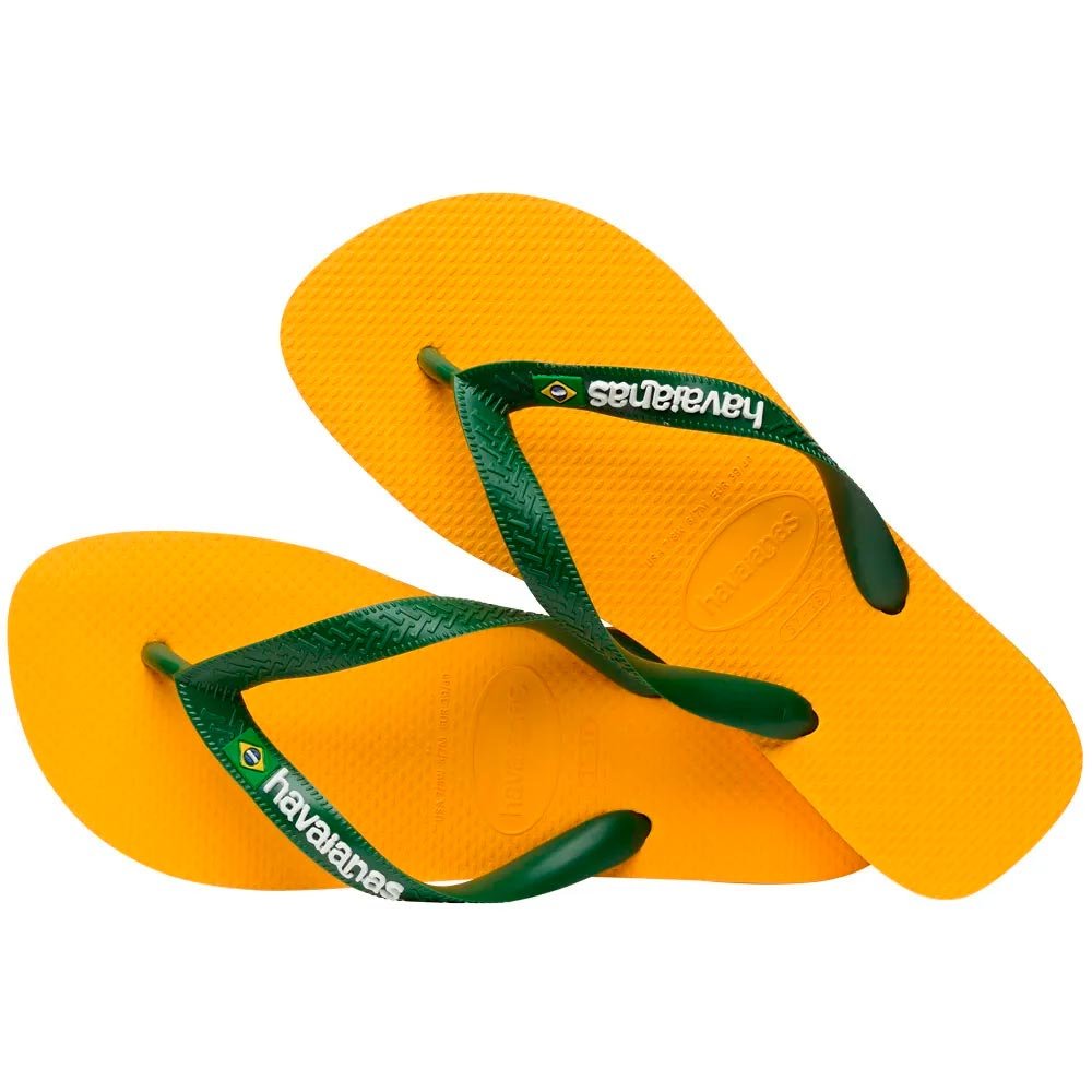 Havaianas Brasil Logo 1740 Amarelo Pop 33-40 Com 12 Pares