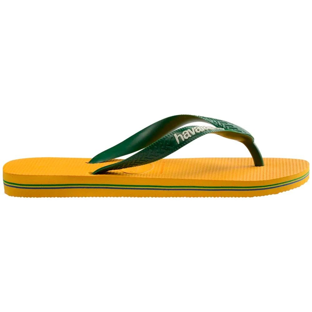 Havaianas Brasil Logo 1740 Amarelo Pop 33-40 Com 12 Pares