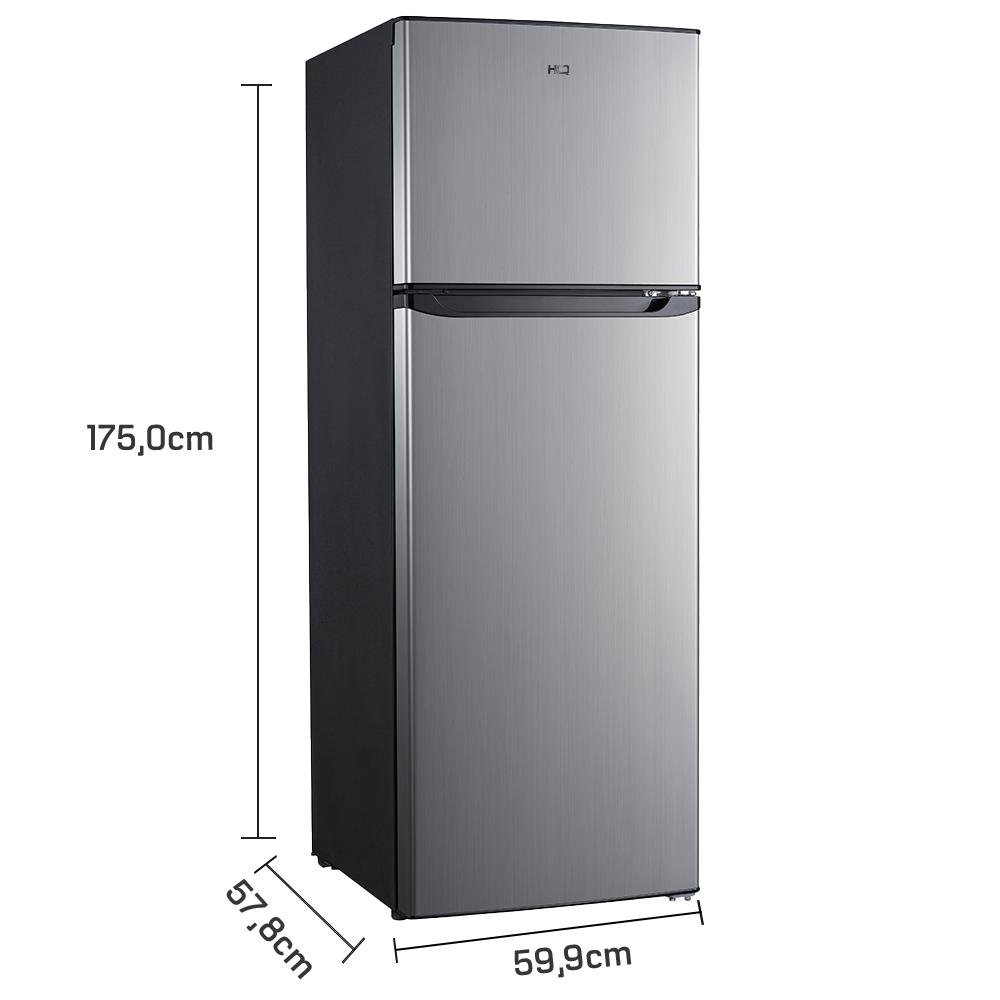Geladeira Refrigerador HQ Defrost 310 Litros Preto/Inox HQ-310RDF 220V