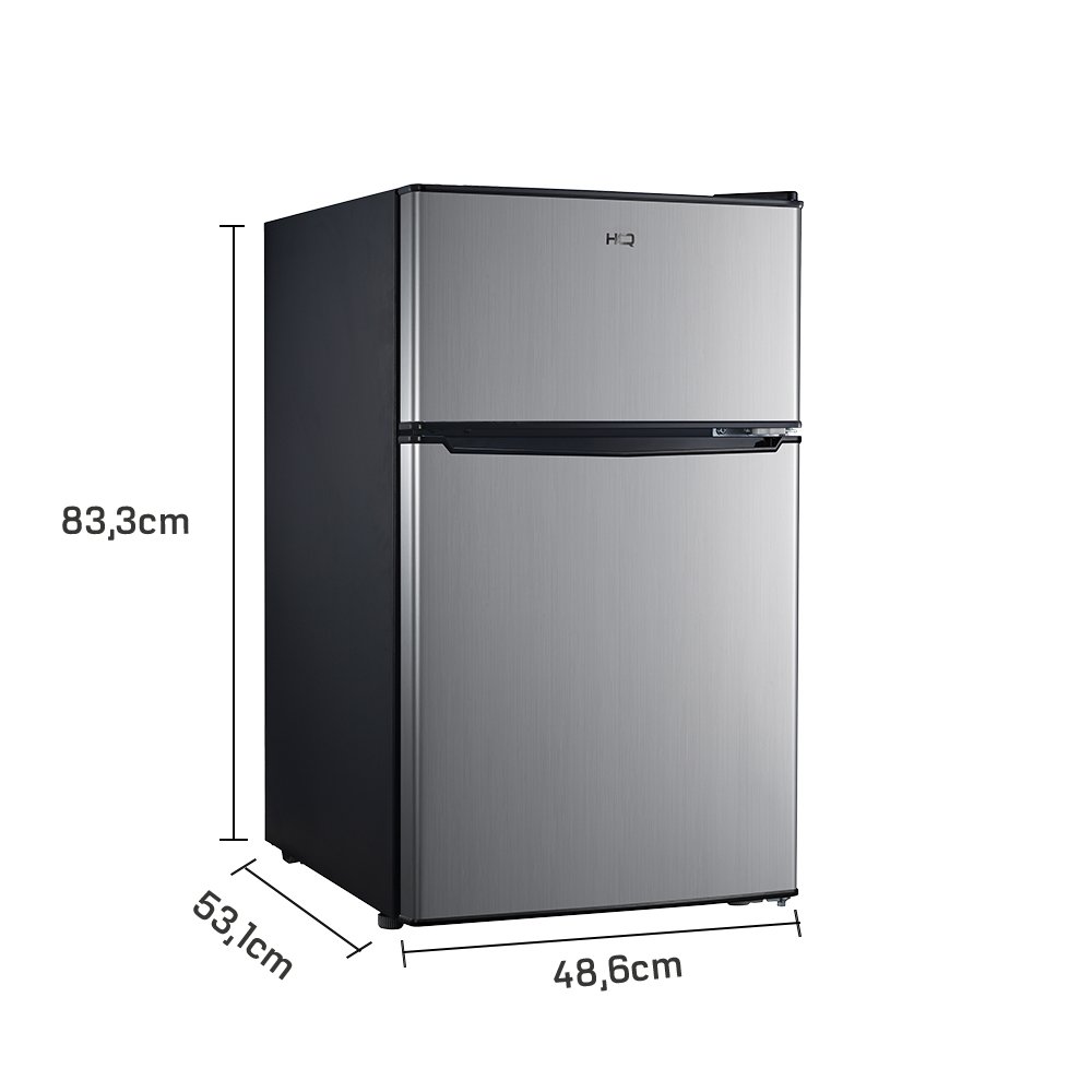 Frigobar Refrigerador Compacto HQ Defrost 90 Litros Preto/Inox HQ-90RDF 127V
