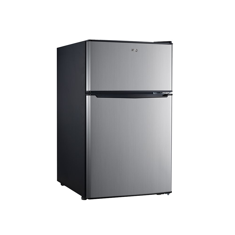 Geladeira Refrigerador Compacto HQ Defrost 90 Litros Preto/Inox HQ-90RDF 220V