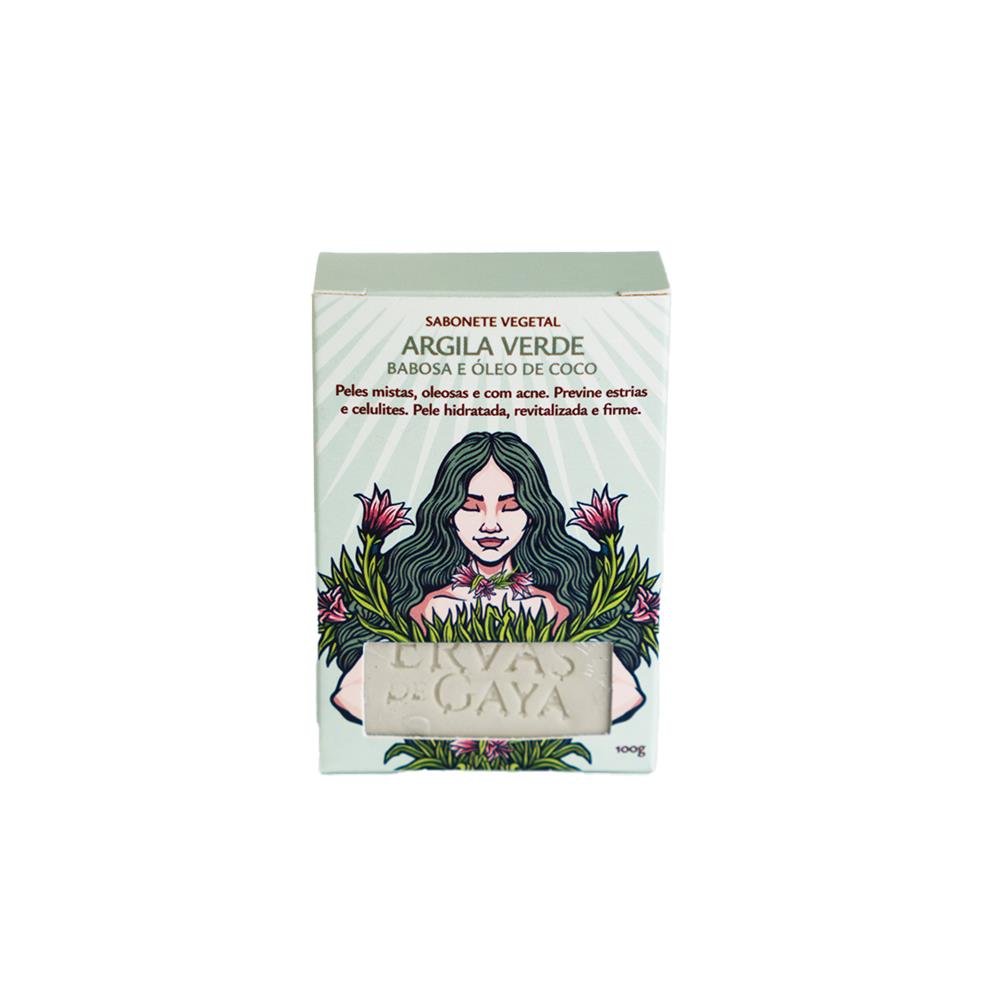 Sabonete Vegetal ¿ Argila Verde - Babosa E Óleo De Coco - 100g