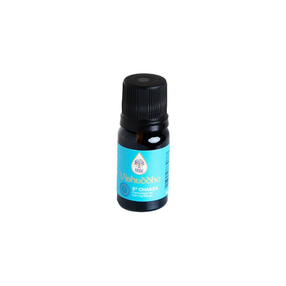 Óleo Essencial De Eucalipto - Quinto Chakra - Laríngeo (Vishuddha) - Vidro Azul Claro - 10ml