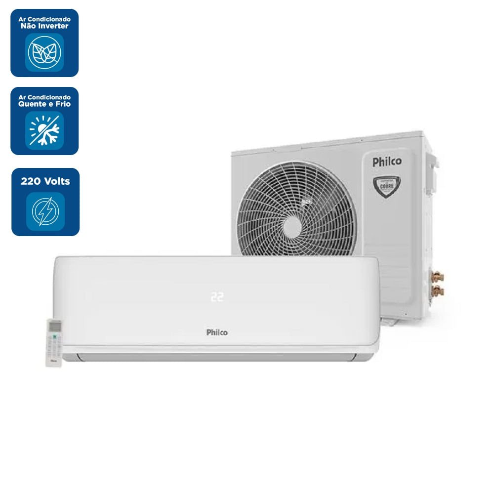 Ar Condicionado Split Hi Wall Philco 18000 BTUS/h Quente e Frio PAC18QI ¿ 220 Volts