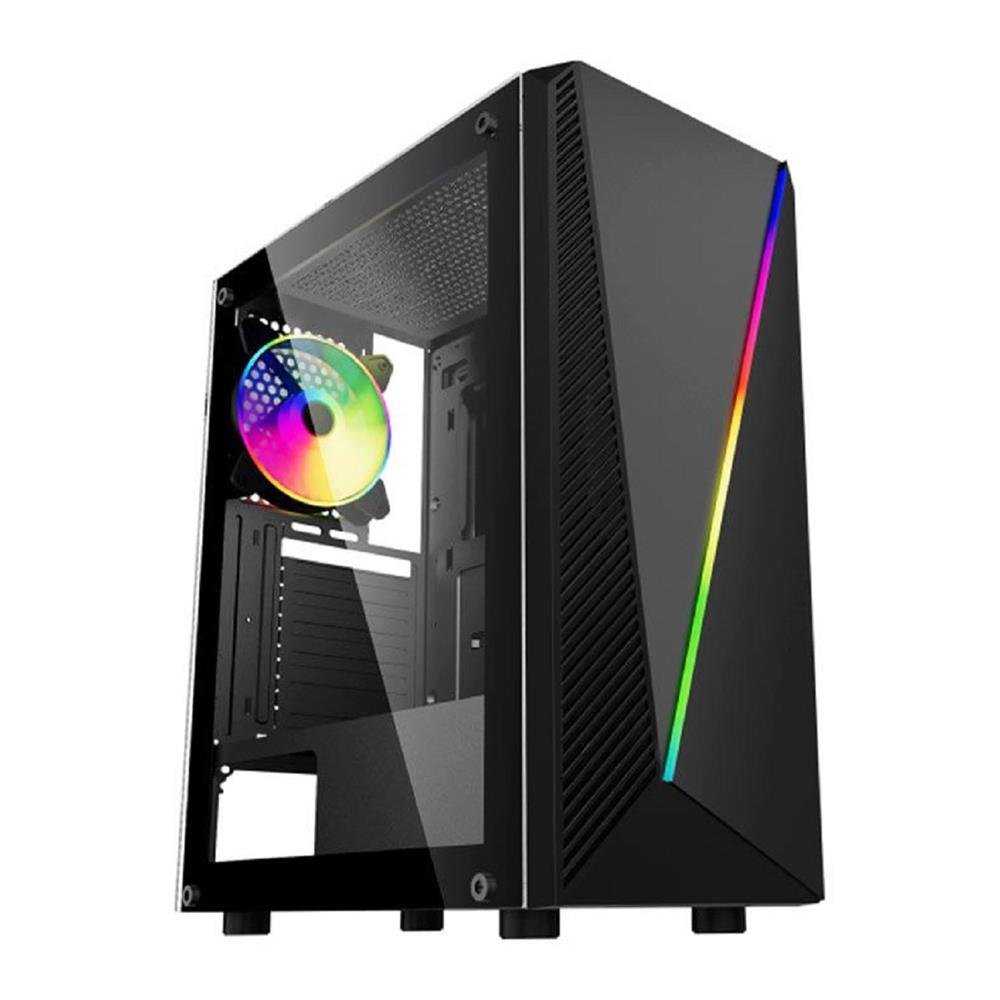 Gabinete Gamer Yaiba1 05Aa Painel Fita Led Rgb S/Fan Kmex