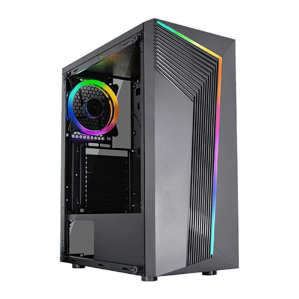 Gabinete Gamer Yaiba4 10Aa Painel Frontal Fita Led Rgb S/Fan v