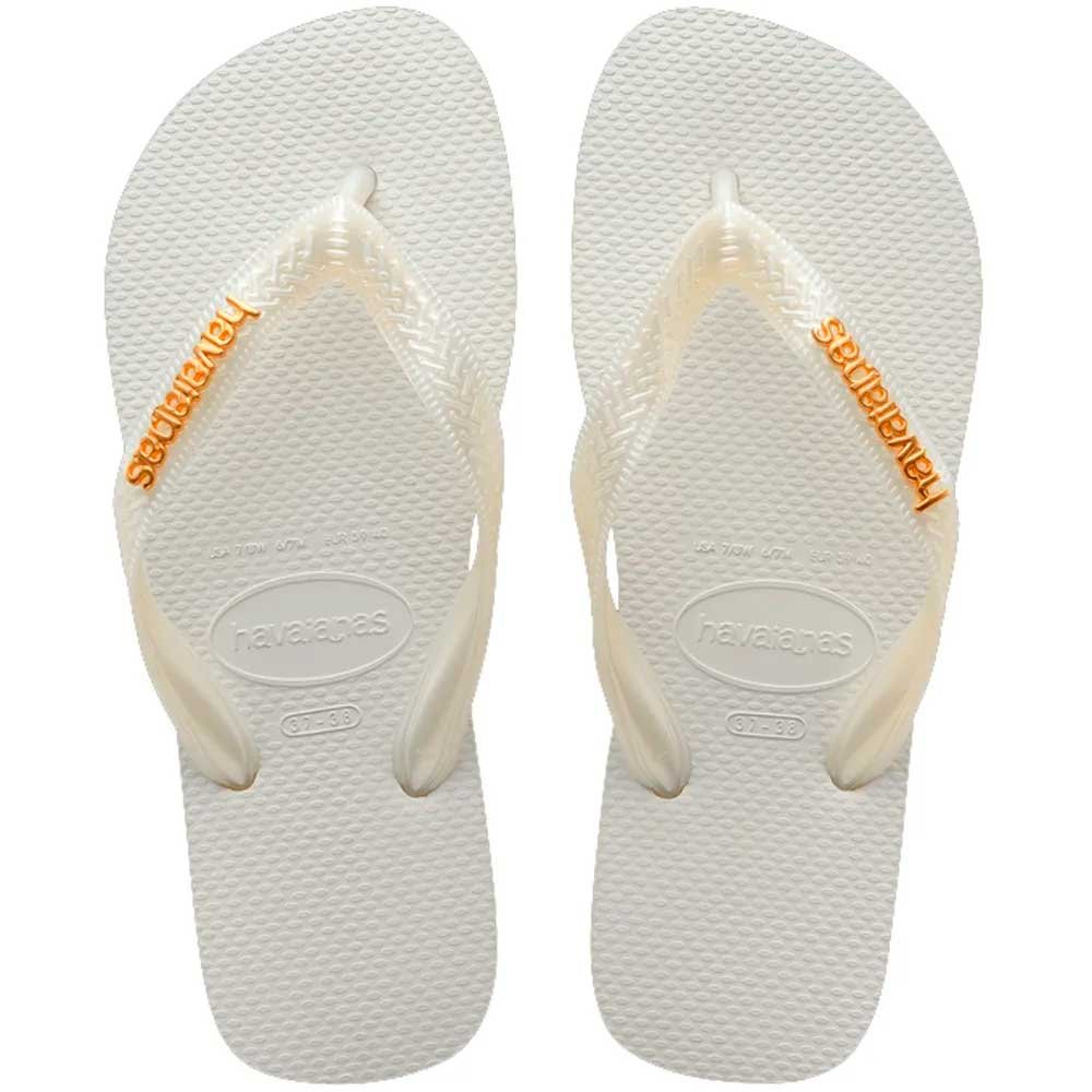 Havaianas Top Logo Metallic 0001 Branco 39/40 com 12 Pares