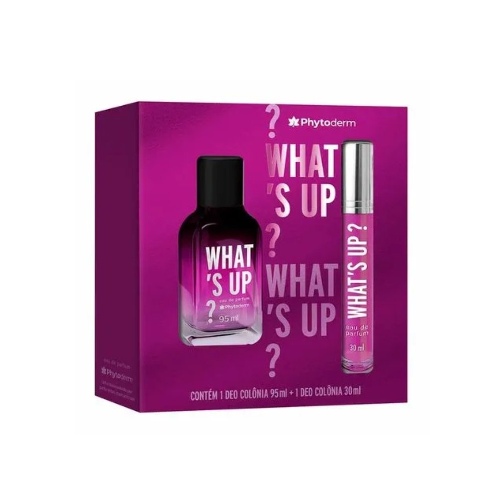 Kit Phytoderm Whats Up Perfume 95ml e Mini Perfume 30ml