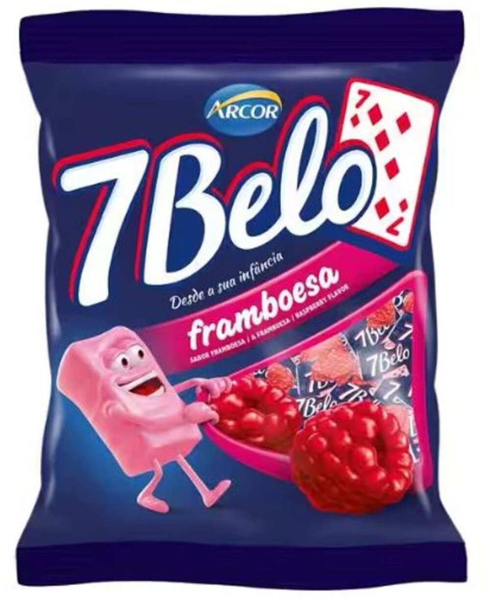 Bala Arcor 7 Belo Framboesa 90g