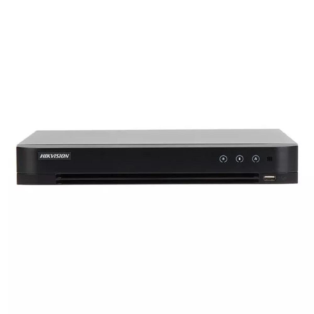 DVR Hikvision Gravador Ids-7208hqhi-m1/xt, 8 Canais, Inteligência AcuSense, 1080p, 1u, H.265, Preto