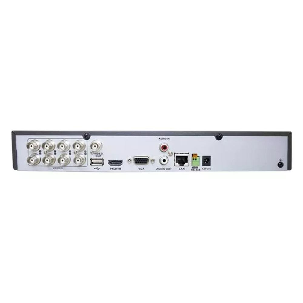 DVR Hikvision Gravador Ids-7208hqhi-m1/xt, 8 Canais, Inteligência AcuSense, 1080p, 1u, H.265, Preto