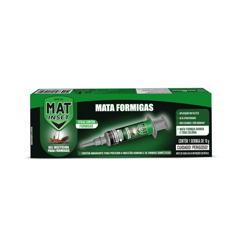 Inseticida Mat Inset em Gel Mata Formiga 10g