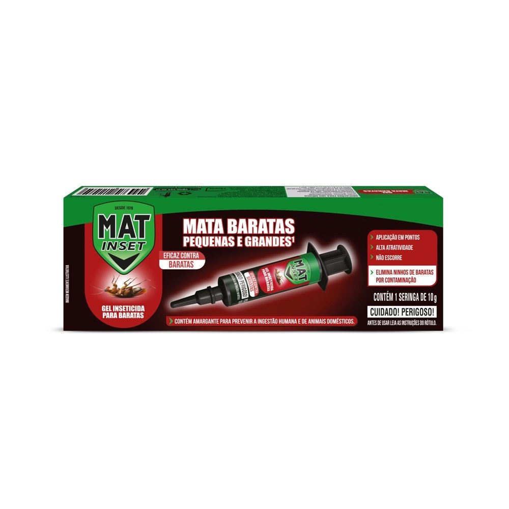 Inseticida Mat Inset em Gel Mata Barata 10g