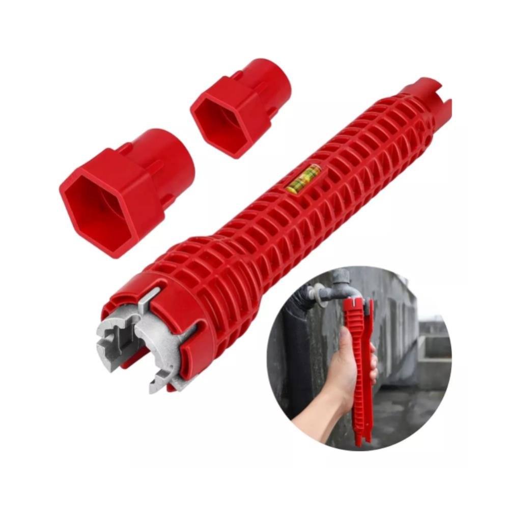 Chave Grifo Instalador Hidráulico 8x1 Multiuso - Karbon Grafite