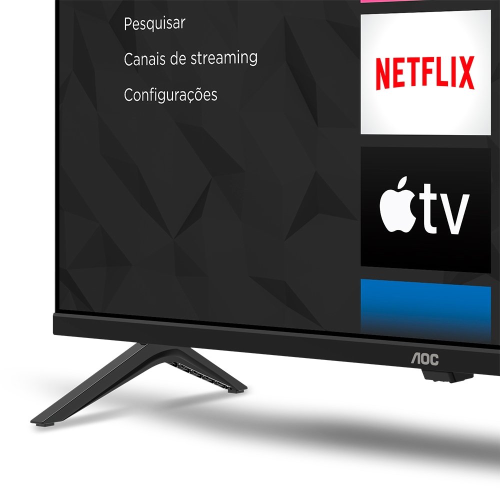 Smart TV LCD Led 32" AOC 32S5045/78G - DLED Ultra HD, Wi-Fi, Quad Core, Com 3 HDMI e 1 USB