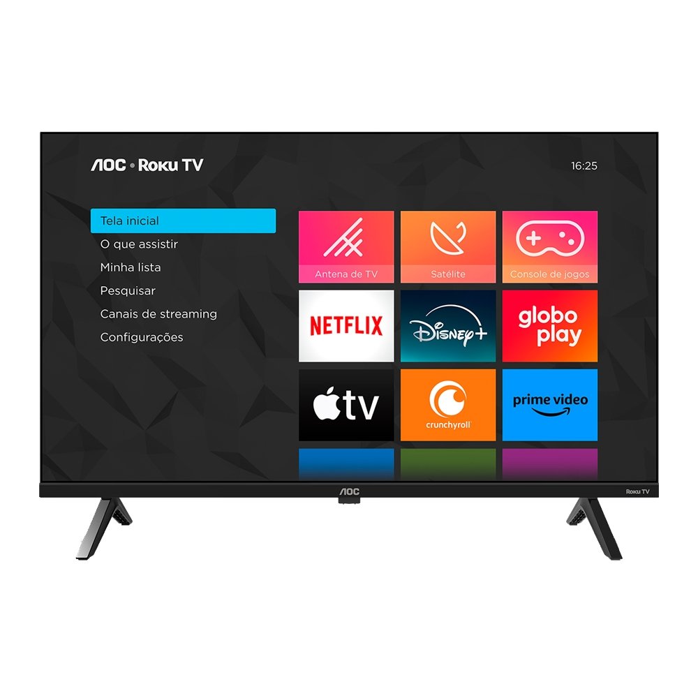 Smart TV LCD Led 43" AOC 43S5045/78G - DLED Full HD, Wi-Fi, Quad Core, Com 3 HDMI e 1 USB