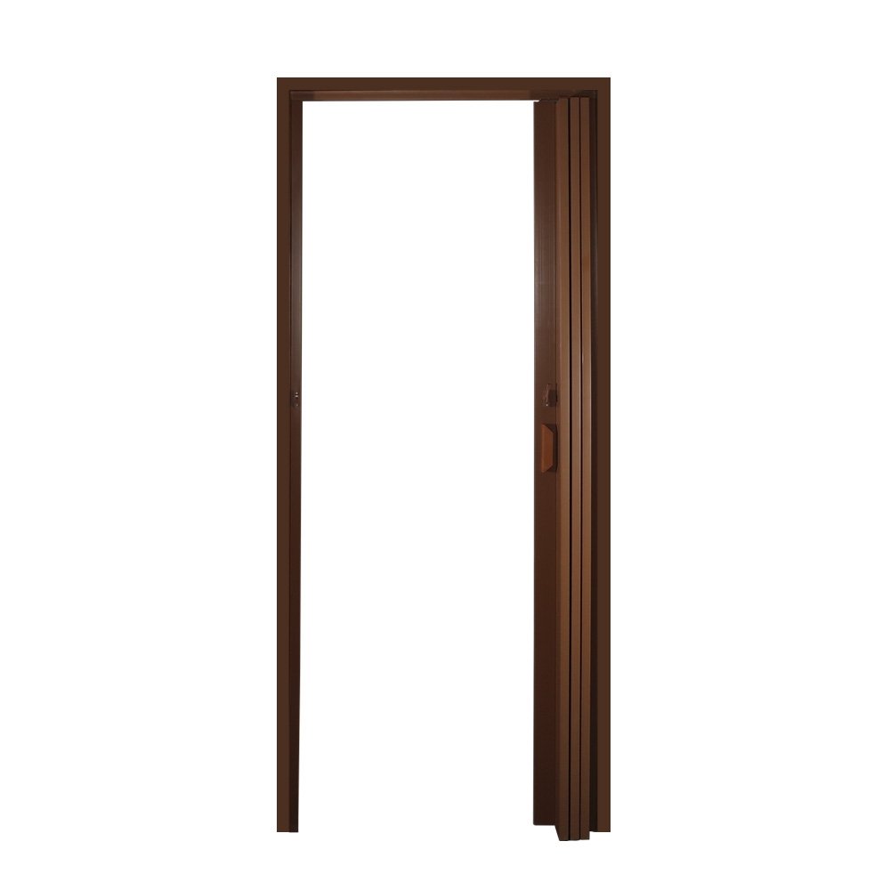 Porta Sanfonada PVC Multilit 0,84m x 2,10m Mogno