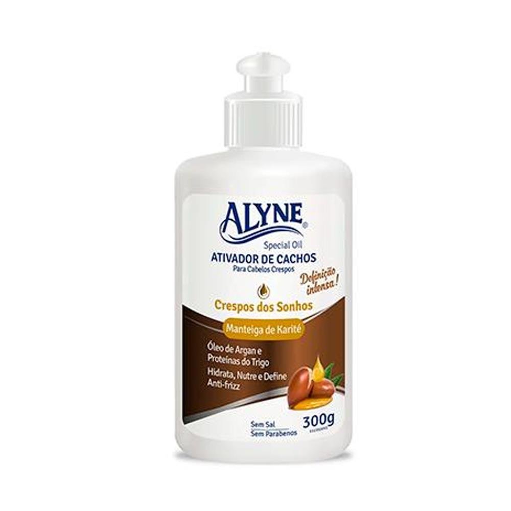 Creme Para Pentear Alyne Cabelos Crespos Dos Sonhos 300G