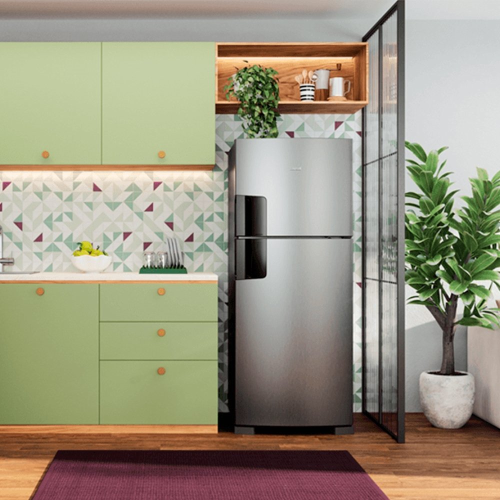 Geladeira/Refrigerador Consul 410 Litros CRM50LK - Frost Free, 2 Portas, Inox, 110V