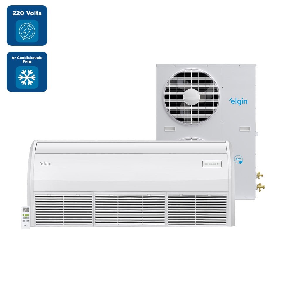 Ar Condicionado Split Piso Teto Elgin Eco 80000 BTU/h Frio Trifásico 45PEFE80C3CA ¿ 220 Volts