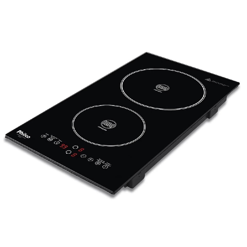 Cooktop de Indução Philco 2 Bocas 9 Potências Preto PCT02P ¿ 220 Volts
