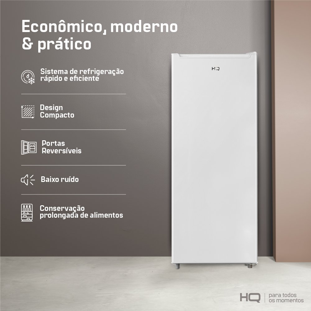 Freezer E Conservador Vertical Hq 190 Litros Branco Hq-190Fv 220V