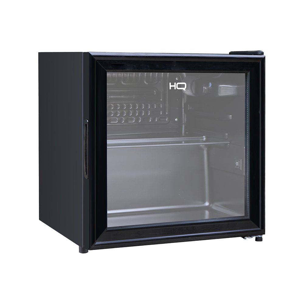 Frigobar Expositor Vertical HQ Vidro Duplo 50 Litros Preto HQ-50FBPV 127V