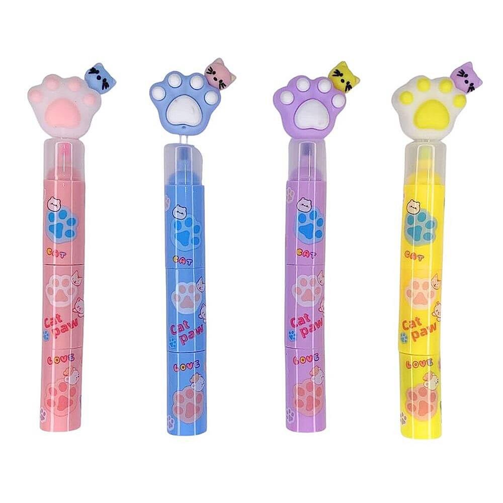 Marca Texto Pets 3 Em 1 Com 6 Unidades Md-183