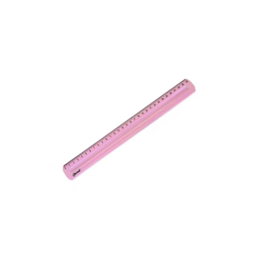 Regua Acrinil 30Cm Rosa Premium Com 10 Unidades Ref 3098